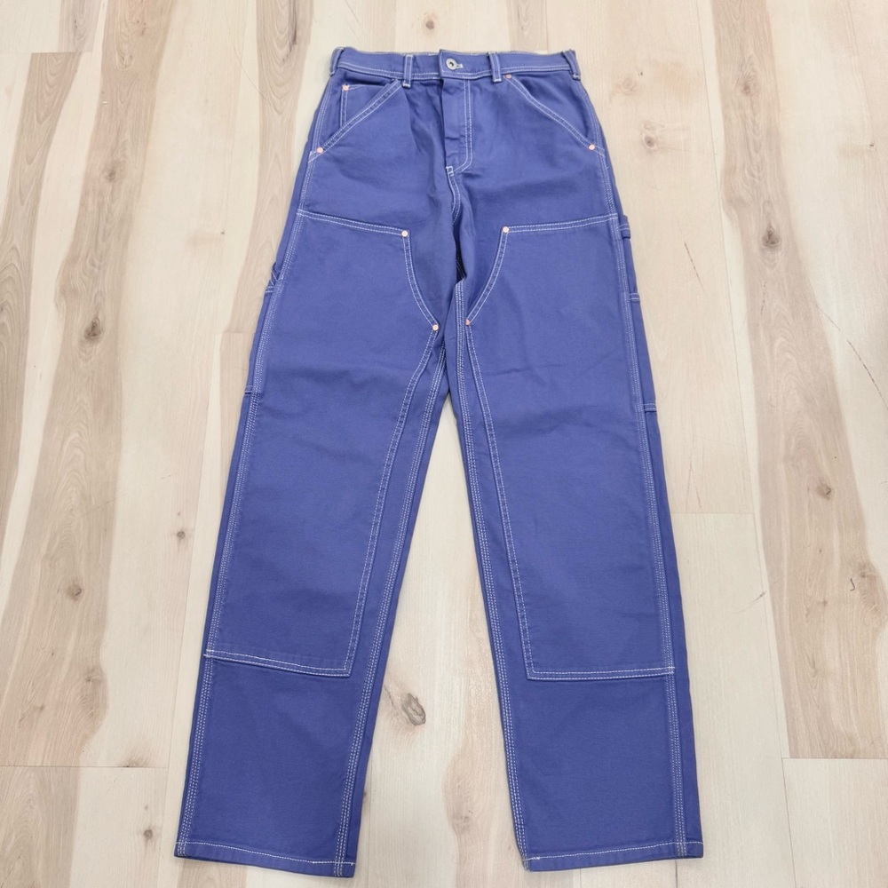 Stan Ray Men's 26 Double Knee Pant Workwear Jeans Blue Iris Purple Cotton Rare - Picture 5 of 14
